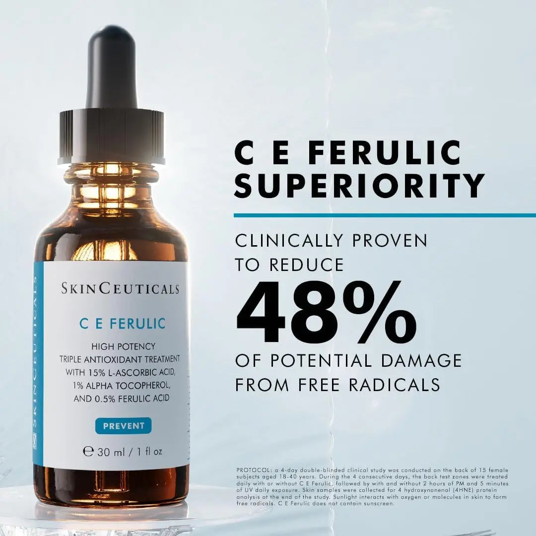 SkinCeuticals C E Ferulic Vitamin C Serum – High Potency Triple Antioxidant Treatment 30ml BeautySense
