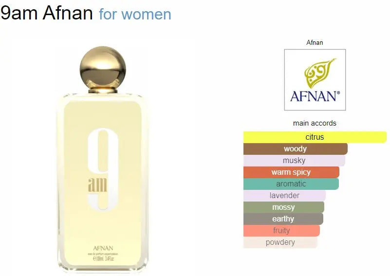 Afnan 9 AM Women EDP 100ml UAE Lurexa