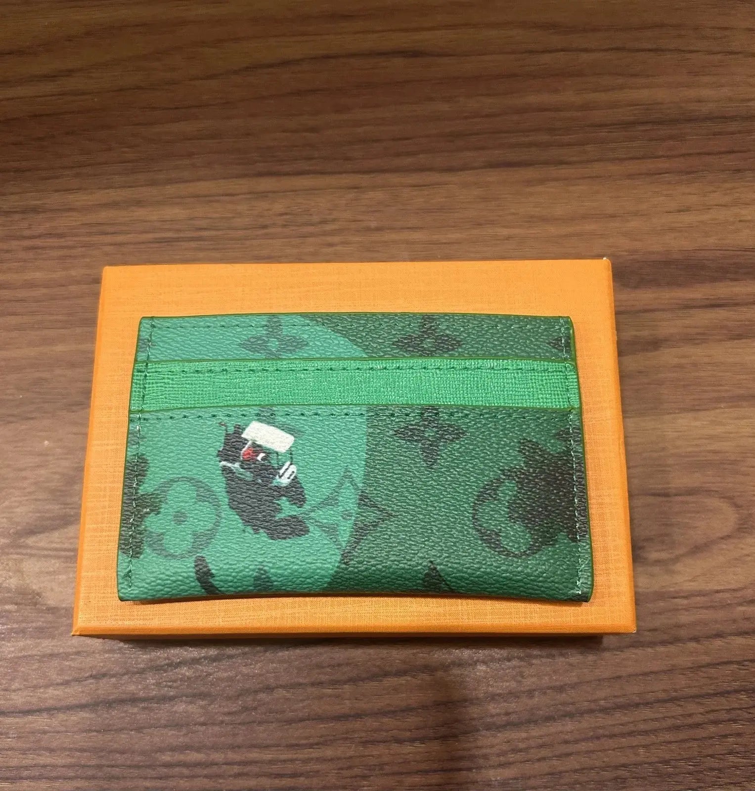 Louis Vuitton Golf Green Card Holder – Luxury Leather Card Wallet Lurexa