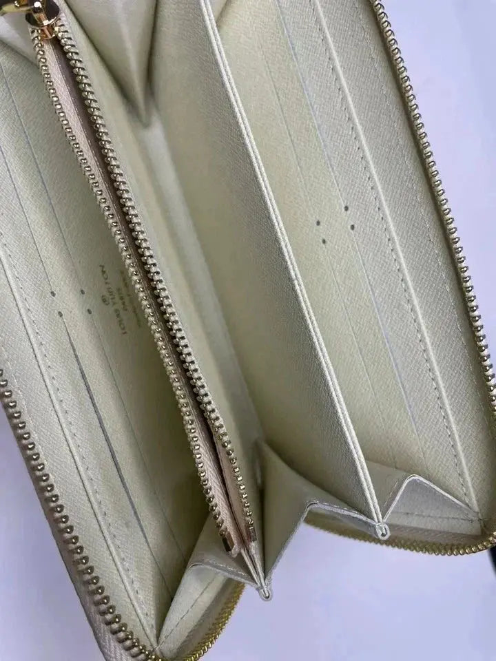 Louis Vuitton Damier Azur Zippy Wallet – Zip Around Long Wallet Purse | White Lurexa