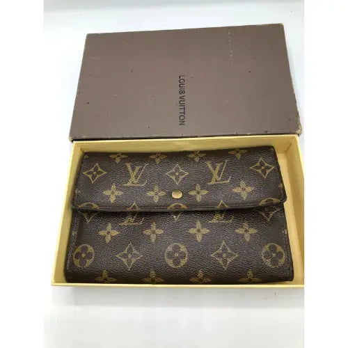 Vintage Louis Vuitton Trifold Monogram Ladies Wallet (Large)  New BeautySense