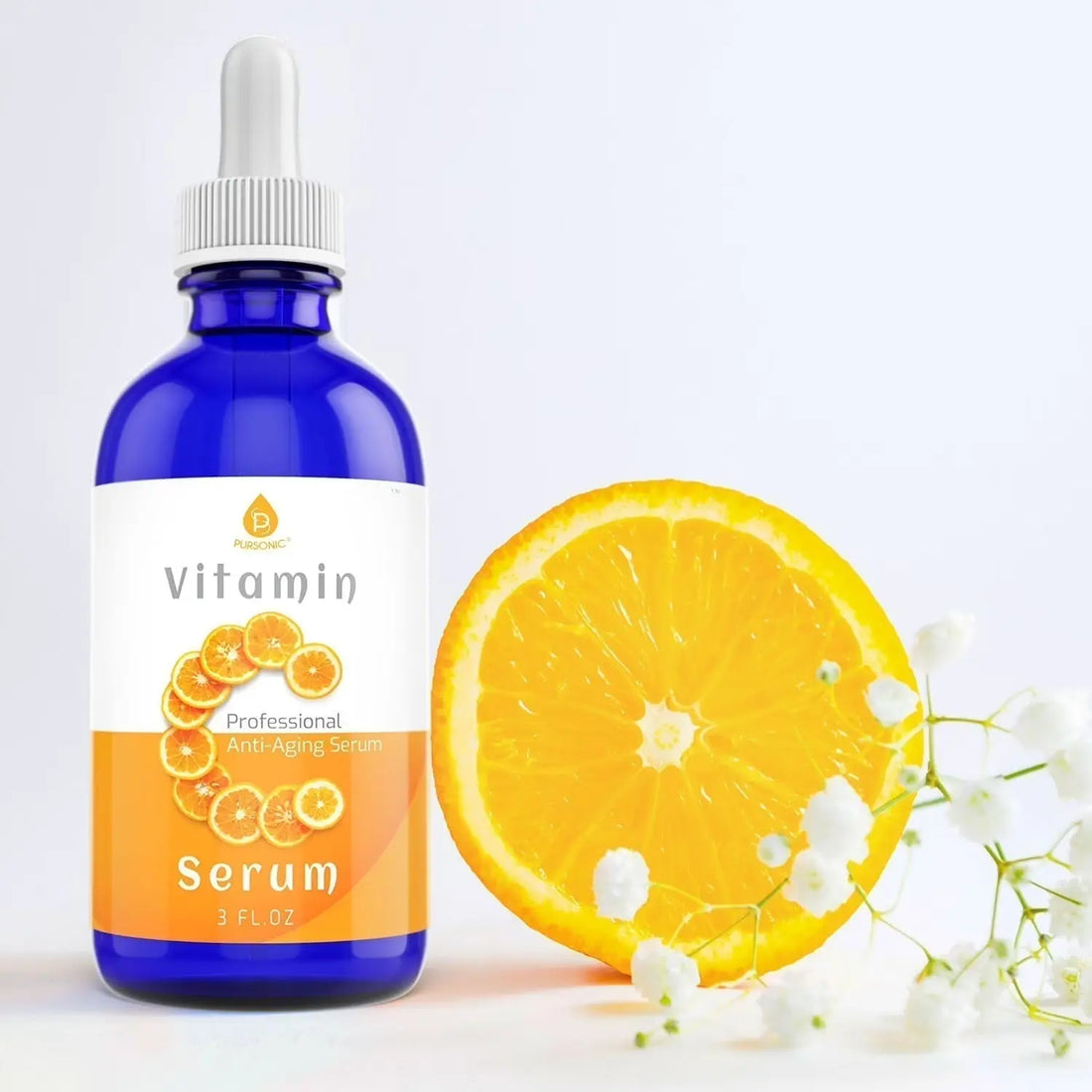 Pursonic Vitamin C Professional Anti-Aging Serum – 3 fl oz (90ml) Brightening & Skin Repair by Pursonic Lurexa