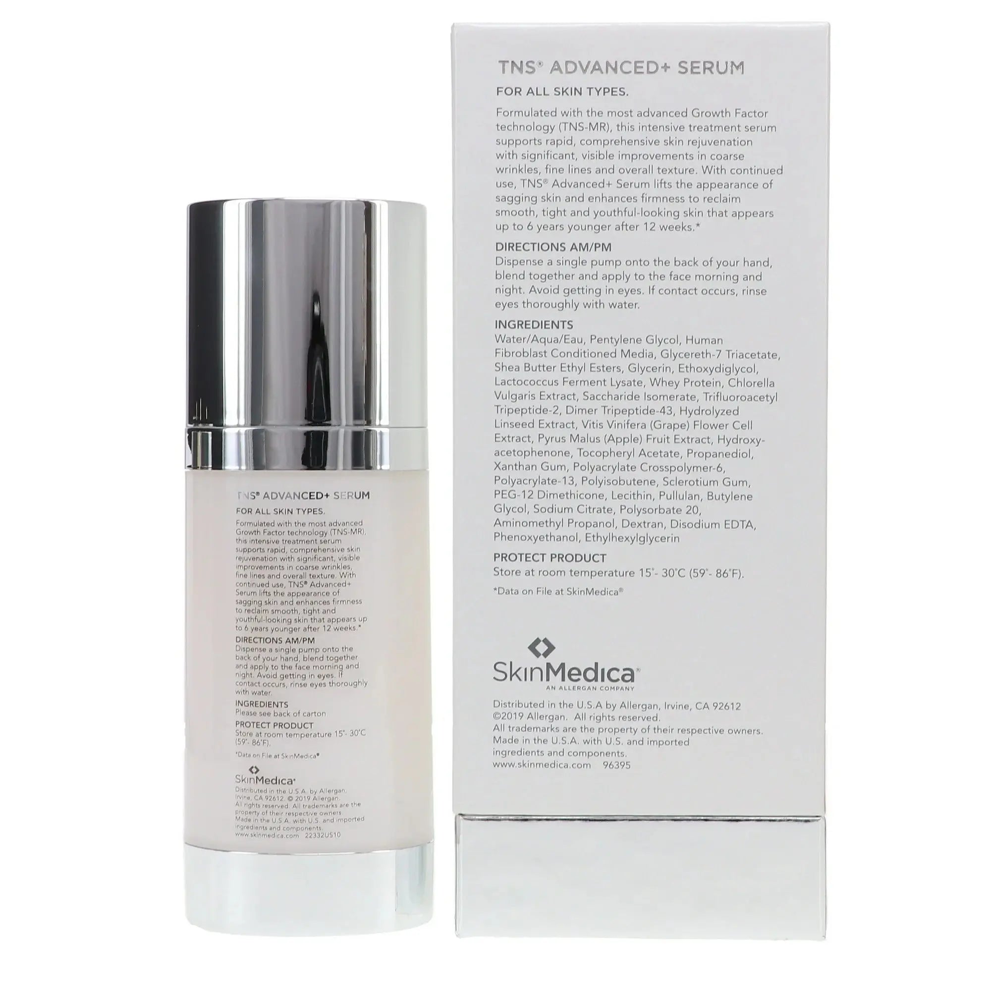 SkinMedica TNS Advanced+ Serum 1 oz – Anti-Aging Skin Rejuvenation Treatment (Sealed) BeautySense